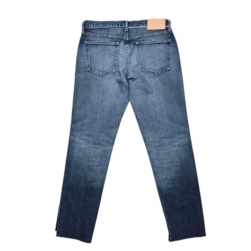 MOUSSY Vintage Denim Jeans Womens Size 28 Blue Distressed Raw Hem Straight‎